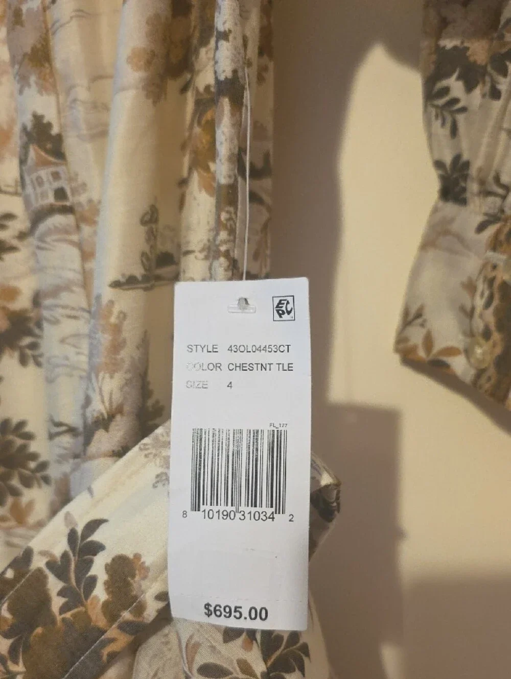 Mestiza Rhonda  Midi Convertable Dress in Cream and Brown - Picture 12 of 12